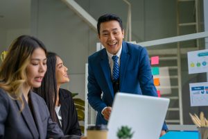business people working together