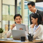 young HR professionals working