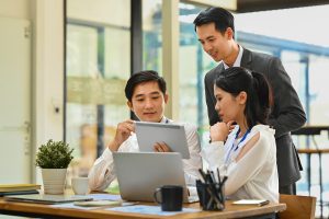 young HR professionals working
