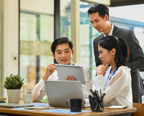 young HR professionals working