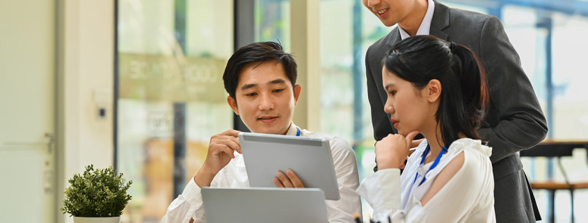 young HR professionals working