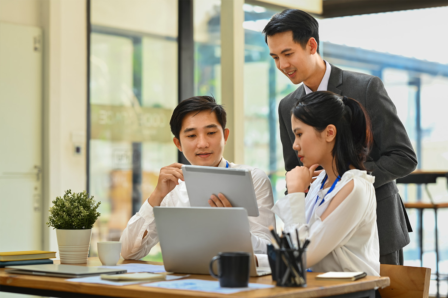 young HR professionals working